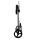 Folding Aluminium Shopping Trolley 57L (48L + 9L Insulated) – Black – 30kg Load, 35×45×98cm – EVA Wheels Ø20.5cm – Foldable, Hand Truck & Shoulder Bag – Supermarket Hooks