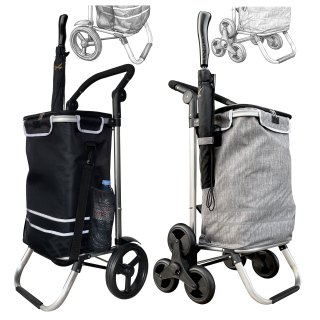 Faltbarer Aluminium Einkaufstrolley