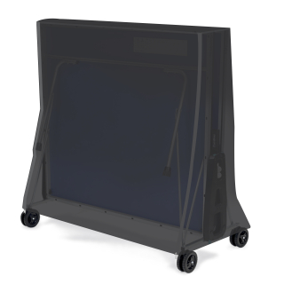 Schutzhülle Tischtennisplatte PVC-Tarp 155x80x140 cm Grau PVC Gewebeplane 350g/m² Abdeckplane Abdeckung Salzwasserbeständig