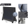 Schutzhülle Tischtennisplatte PVC-Tarp 155x80x140 cm Grau PVC Gewebeplane 350g/m² Abdeckplane Abdeckung Salzwasserbeständig