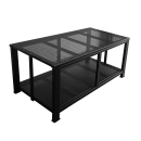 Metall Kaminholzregal Sitzbank 100 × 48 × 45 cm – Matt Schwarz, Industrial Design Holzlager SPA Bank Sitztruhe