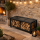 Metall Kaminholzregal Sitzbank 100 × 48 × 45 cm – Matt Schwarz, Industrial Design Holzlager SPA Bank Sitztruhe