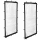Wetterschutz Set Seitlich 66 x 108 cm, 2 Seiten für Kaminholzregal T/H 70 x 145 cm, PVC Transparent