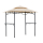 BBQ Grill Pavilion 245x150 cm Beige Metal Garden Gazebo Grill Shelter Canopy