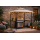 BBQ Grill Pavilion 245x150 cm Beige Metal Garden Gazebo Grill Shelter Canopy