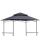Ersatzdach Grillpavillon 2,45 x1,5 m Grau BBQ  Garten Pavillon Grillzelt Überdachung