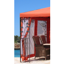 4 Side Panels with Mosquito Net 300/400x195cm Orange-Red...
