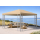 Rank Pavillon 3x4m Metall Garten Partyzelt Beige