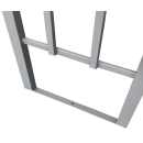 Rank Pavillon 3x4m Metall Garten Partyzelt Beigegrau RAL 7006