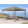Rank Pavillon 3x4m Metall Garten Partyzelt Beigegrau RAL 7006
