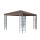 Rank Pavillon 3x3m Beigegrau Metallpavillon Polyester PVC beschichtet