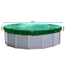 Winter Swimming Pool Cover Round 180g/m&sup2; for Poolsize 160 - 200 cm Tarpaulin dimension &oslash; 260 cm Green