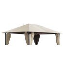 Replacement roof for garden pavilion 3x4m Beige antique pavilion roof replacement cover