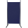 Paravent 180 x 78 cm Stoff Raumteiler Klein Stellwand Trennwand Balkon Sichtschutz Blau