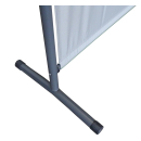 Paravent Outdoor Wetterfest 180 x 78 cm Weiß | Raumteiler Stellwand Innen | Garten & Balkon Sichtschutz Blickdicht