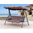 Hollywood Swing 3 Seater Foldable with Lounger Function Swing Garden Lounger Triumph Taupe