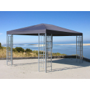 Rank Pavillon 3x4m Metall Garten Partyzelt Anthrazit RAL 7012