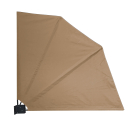 Balcony screen wall mounted Premium 140x140cm fabric balcony partition wall wind protection sun protection Beige
