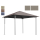 Ersatzdach für Pavillon Paris 3x3m Pavillondach Sand