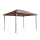 Replacement Roof for Garden Gazebo 3x4m Brown-Grey