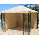 2 Side Panels 295x201cm for Pavilion Roma 3x3m Side Wall Sand