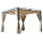 Ersatzdach für Flachdach Pergola Firenze 3x3m Pergoladach Bezug Sand