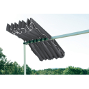 Ersatzdach Standmarkise Dubai Markise Grau 375 x 225 cm