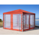 Rank Pavillon Set 3x3m Metall Garten Partyzelt Terra /...