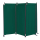 2 Piece Paravent 170 x 165 cm Fabric Room Devider Garden 3-Part Patrition Wall Foldable Balcony Privacy Screen Green