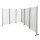 2 Stück Paravent 3 Teilig 170 x 165 cm Stoff Raumteiler Trennwand Balkon Sichtschutz Stellwand Faltbar Weiß
